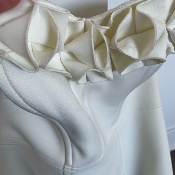 Topshop strapless dress cream size 8 EUC - Picture 3 of 4